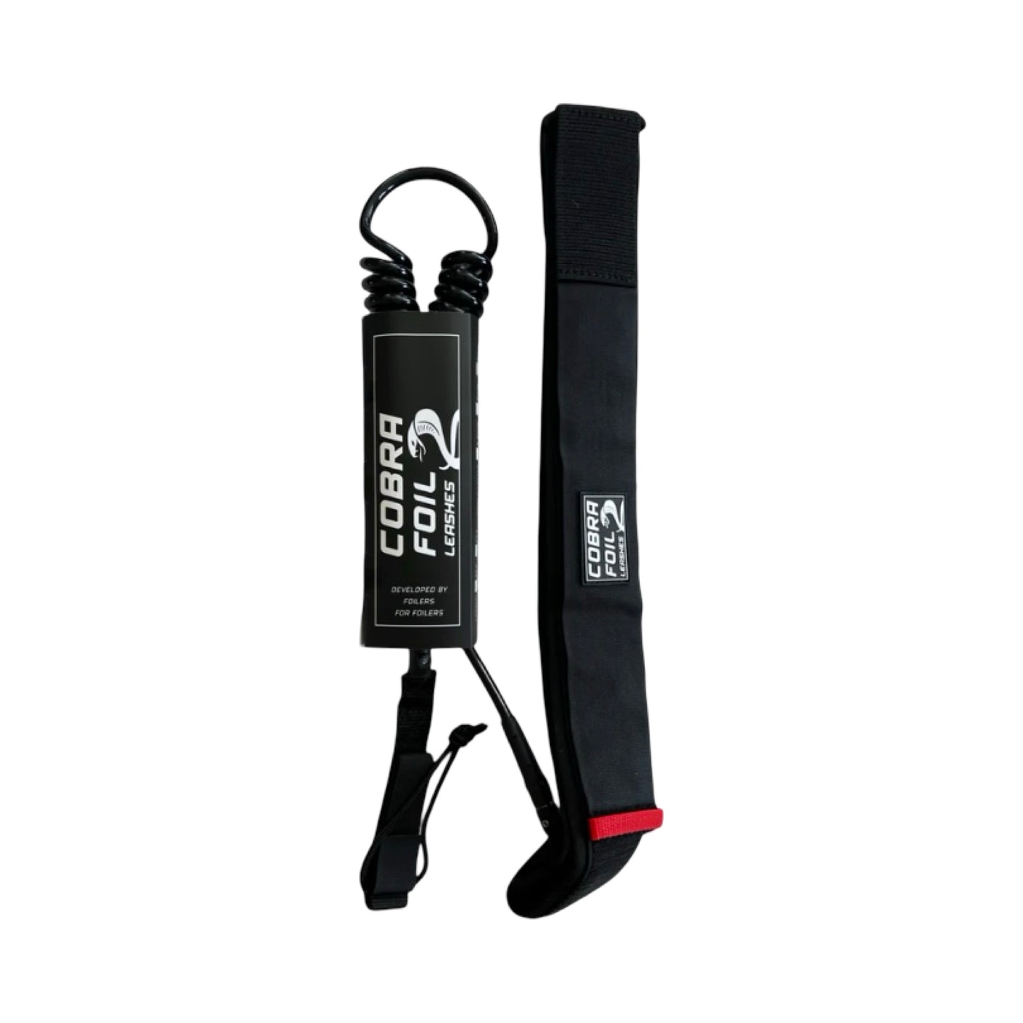 COBRA LEASH 6ft 8MM SUP/Downwind/Foil Drive - Double Coil & Waist Belt