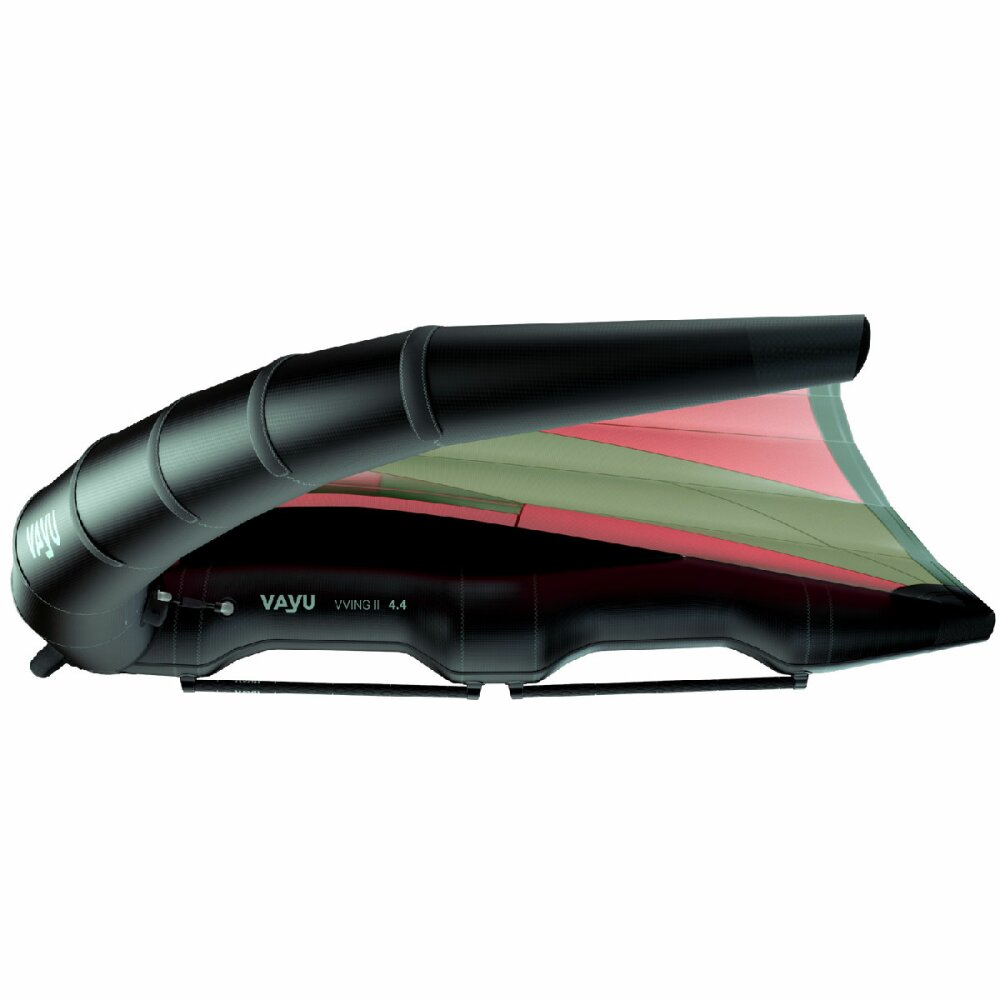 VAYU wing2 with comfortable soft grip split boom in Red/Green FOR the sport of WING FOILING