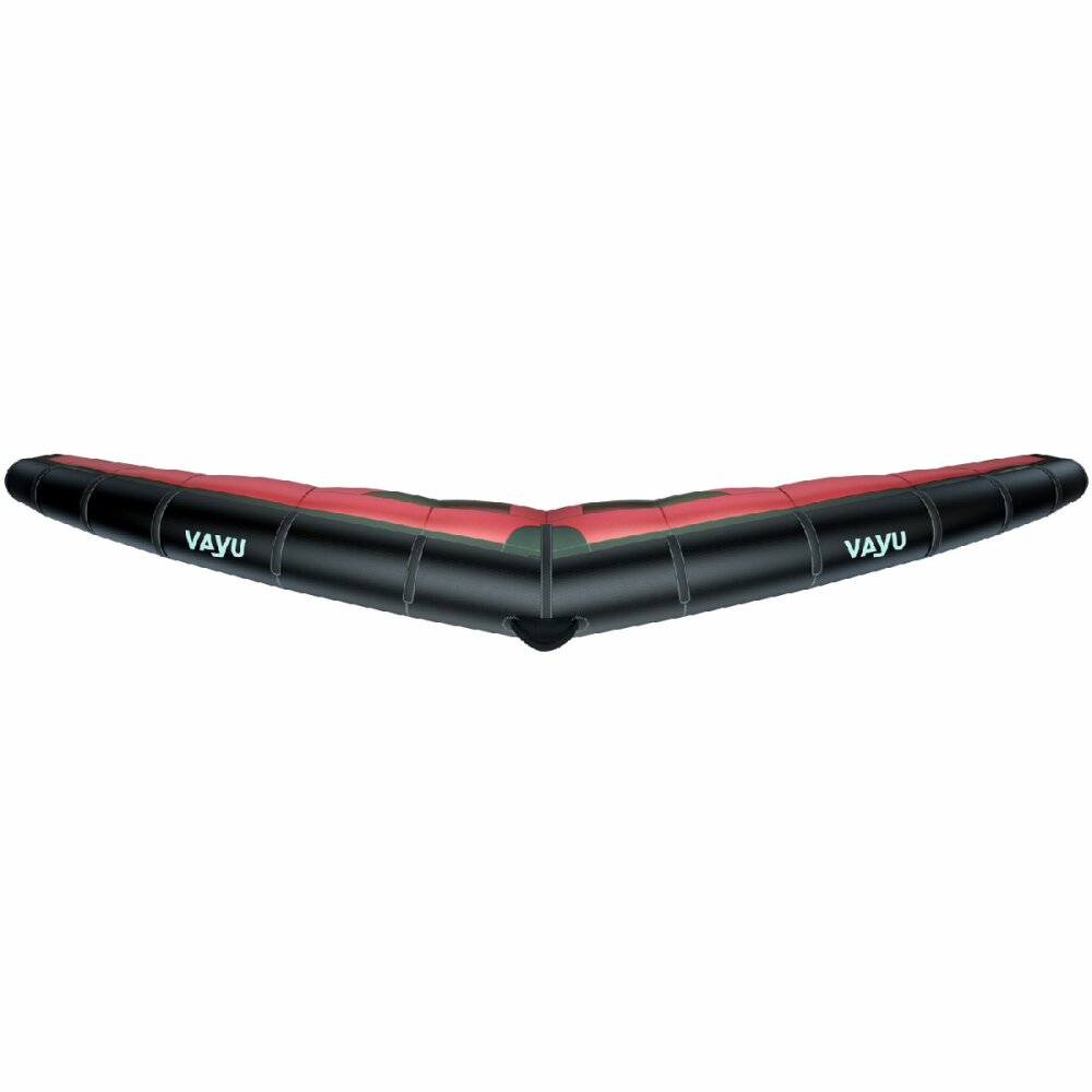 VAYU wing in Red/Green with a black leading edge FOR WING FOILING