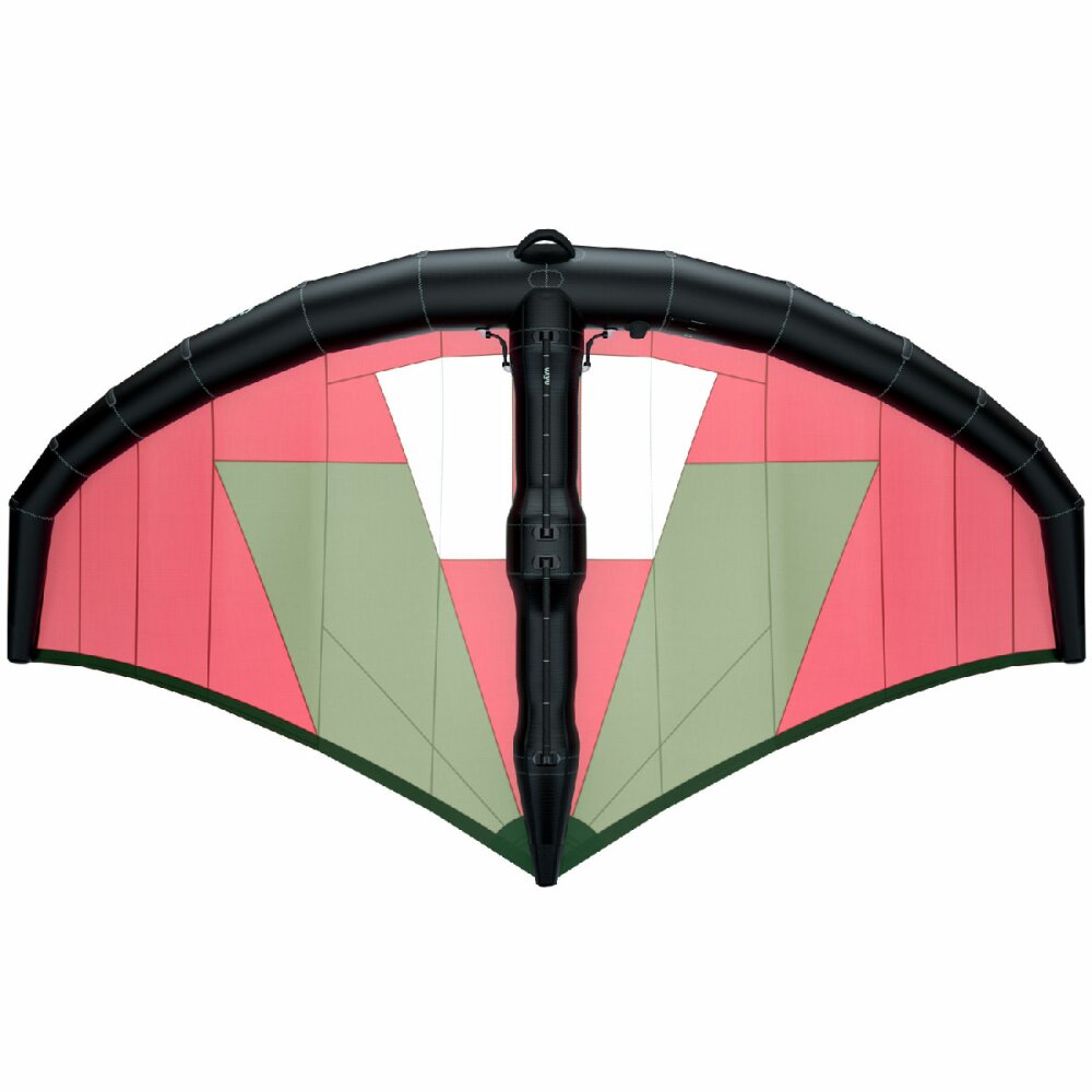 VAYU wing comes with a split boom with soft grip handle in Red/Green FOR WING FOILING